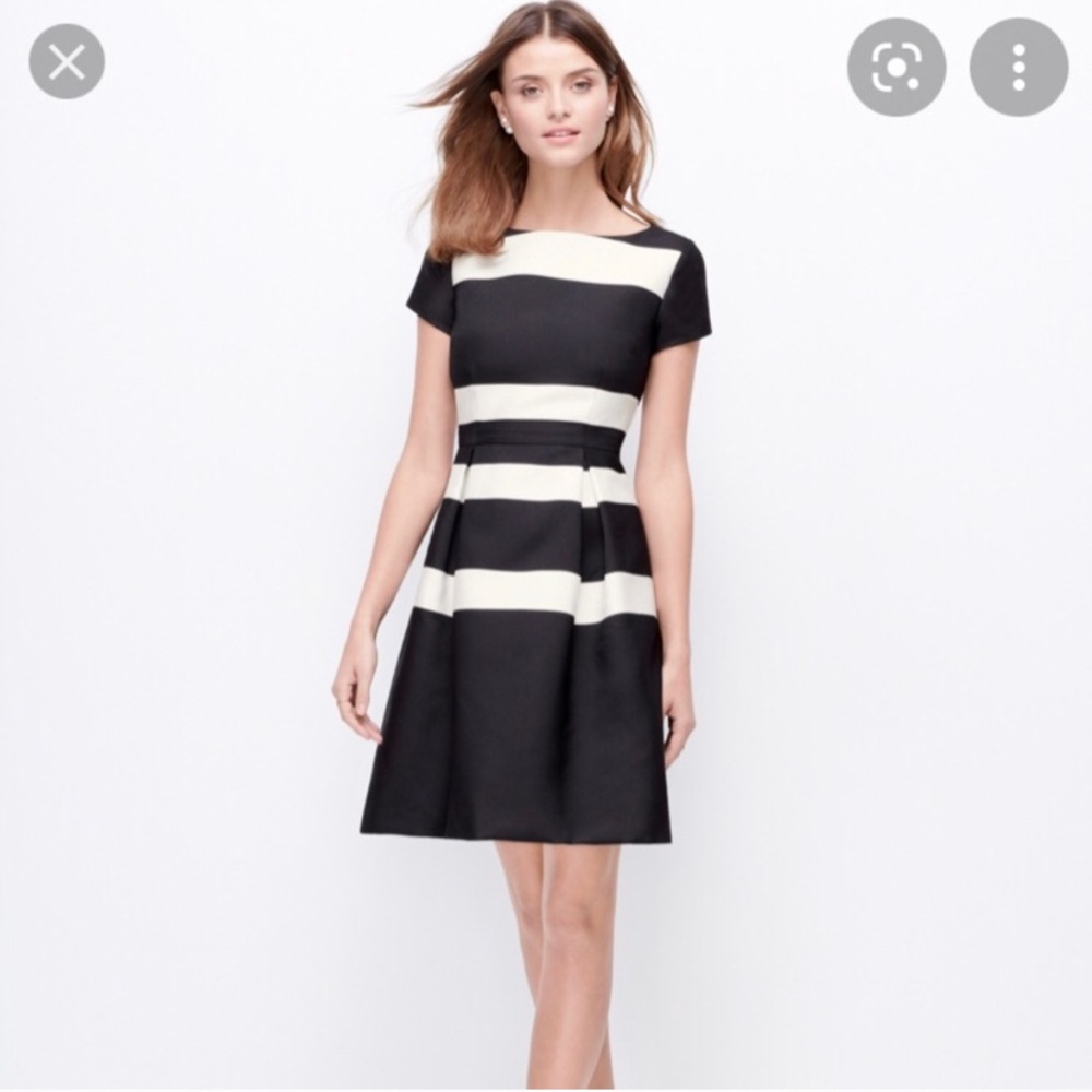 Ann Taylor Striped Flare Dress